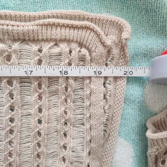 NWT Open Stitch Side Slit Boat Neck Sweater - Picture 5 of 7